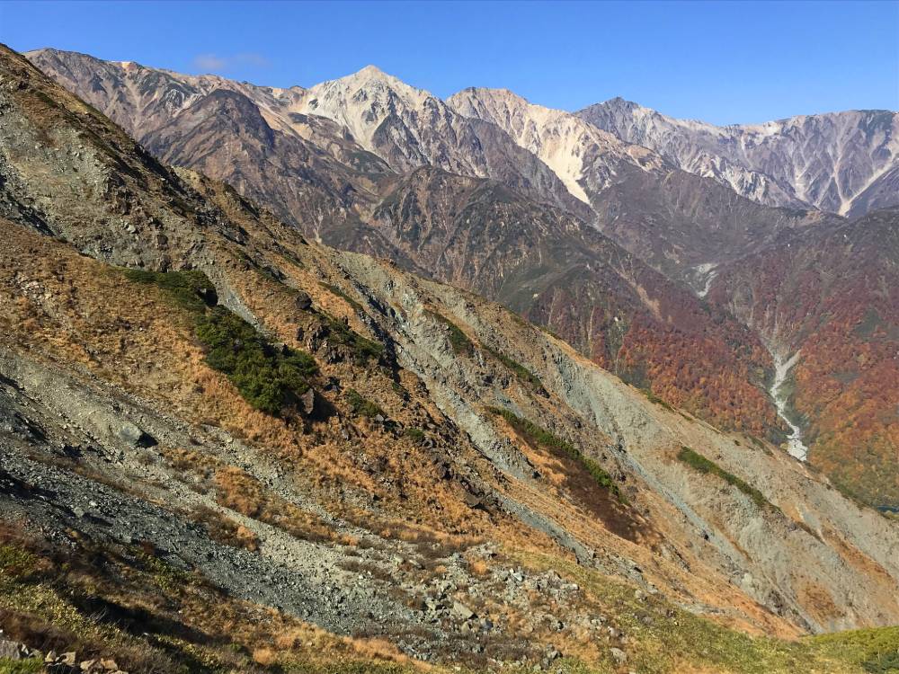 Hakuba mountain scenery in Autumn