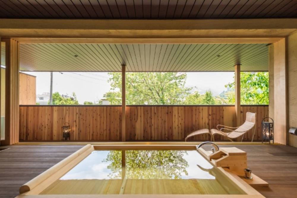 Deluxe Room with open-air onsen bath at Hakuba Hifumi 