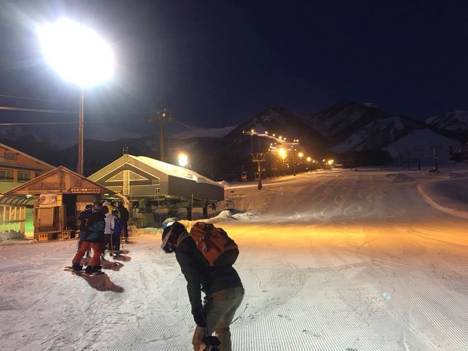 Night Skiing at Tsugaike Mountain Resort